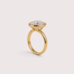 3 Carat Oval Cut IGI Certified Lab-Grown Diamond Engagement Ring in 10K/14K/18K Gold – Bezel Set CVD Diamond