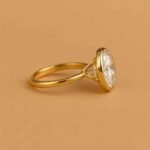 3 Carat Oval Cut IGI Certified Lab-Grown Diamond Engagement Ring in 10K/14K/18K Gold – Bezel Set CVD Diamond