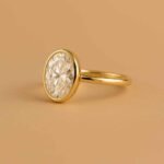3 Carat Oval Cut IGI Certified Lab-Grown Diamond Engagement Ring in 10K/14K/18K Gold – Bezel Set CVD Diamond