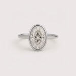 3 Carat Oval Cut IGI Certified Lab-Grown Diamond Engagement Ring in 10K/14K/18K Gold – Bezel Set CVD Diamond