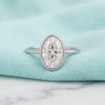 3 Carat Oval Cut IGI Certified Lab-Grown Diamond Engagement Ring in 10K/14K/18K Gold – Bezel Set CVD Diamond