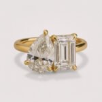 3.66ctw Pear & Emerald Cut Two-Stone IGI Certified Diamond Ring 10K/14K/18K Gold