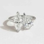 2.65ctw Marquise & Pear Cut Two-Stone IGI Certified Diamond Ring 10K/14K/18K Gold