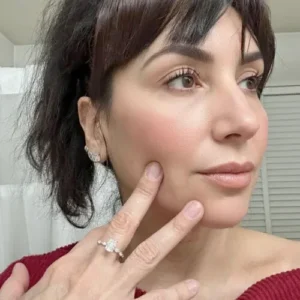 Click to view full screen 3ct Radiant Cut E-F VS1 IGI Certified Lab Diamond Engagement Ring in 14K Yellow Gold – Marquise & Round Side Stones photo review