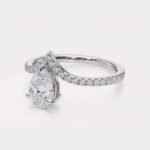 1.55ct Pear Lab Grown Diamond Ring