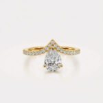 1.55ct Pear Lab Grown Diamond Ring