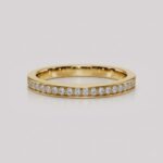 Women's 2.50mm Channel Set Lab Diamond Band | 0.26 ctw EF/VS1 | Solid Gold