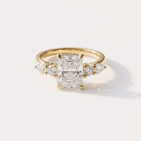 Ready to Ship Radiant Cut 2.00 Carat F VS1 Certified Lab Diamond Engagement Ring in 14K Yellow Gold – Solitaire Setting