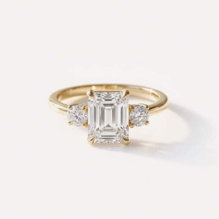 Ready to ship 2.02 ctw Three Stone Lab Diamond Ring | IGI Certified | 14K Solid Gold