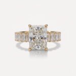 7.87 CTW Radiant Cut Lab Grown Diamond Engagement Ring, 14K Gold, IGI Certified, E-F/VS1