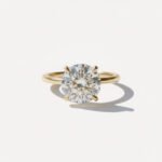3.60 Ct Round Cut Moissanite Solitaire Ring in 925 Silver | DE VVS1 Classic Engagement Ring
