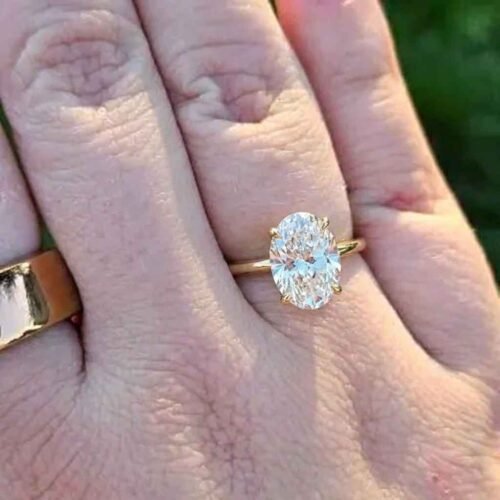 2.50CT Oval Lab Diamond Solitaire Ring 14K Gold | IGI Certified photo review