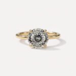 3.12 Ct Round Portuguese Cut Lab Grown Diamond Solitaire Engagement Ring 14K Gold IGI Certified FG VS1